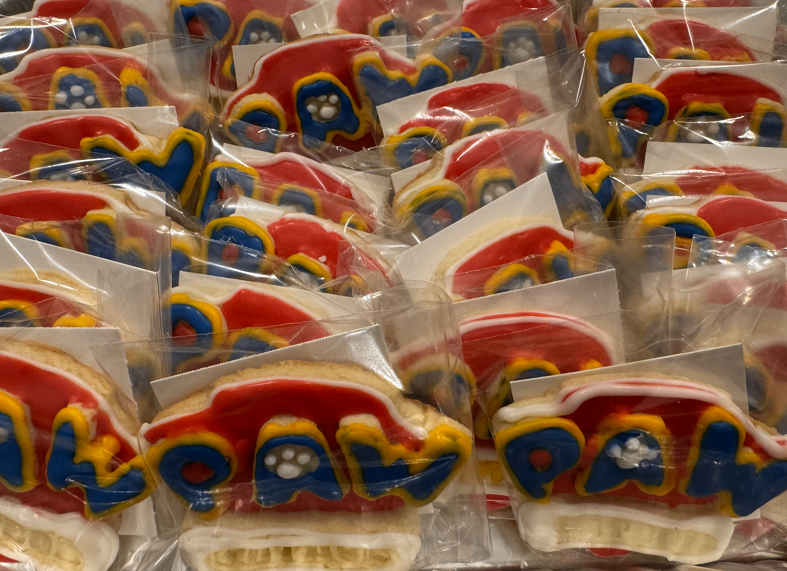 Kool-Aid themed cookies wrapped individually